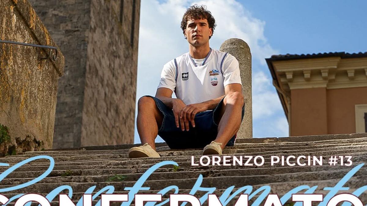 La Sebastiani Rieti riparte dalla conferma di Lorenzo Piccin