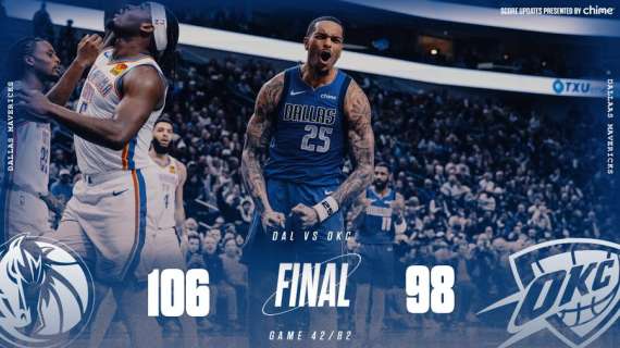 NBA - Ai Mavericks non sfugge la vittoria sui Thunder senza Shai