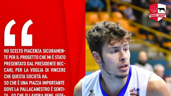 Serie B - Alla Bakery Piacenza arriva Michael Sacchettini