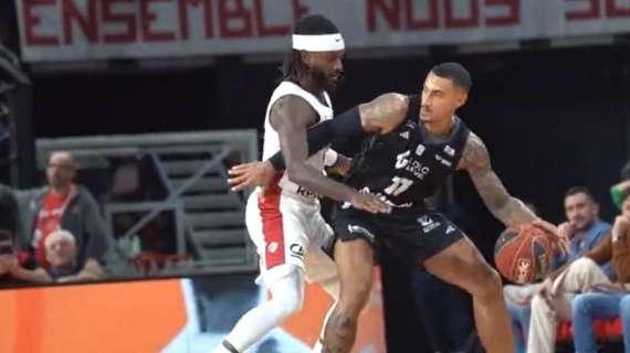 LNB - L'Asvel di Pozzecco vince in trasferta a Bourg-en-Bresse