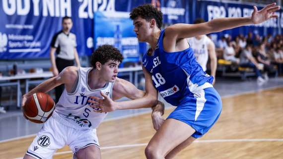 Italbasket U20, nono posto all'Europeo U20: battuta Israele nell'ultima gara