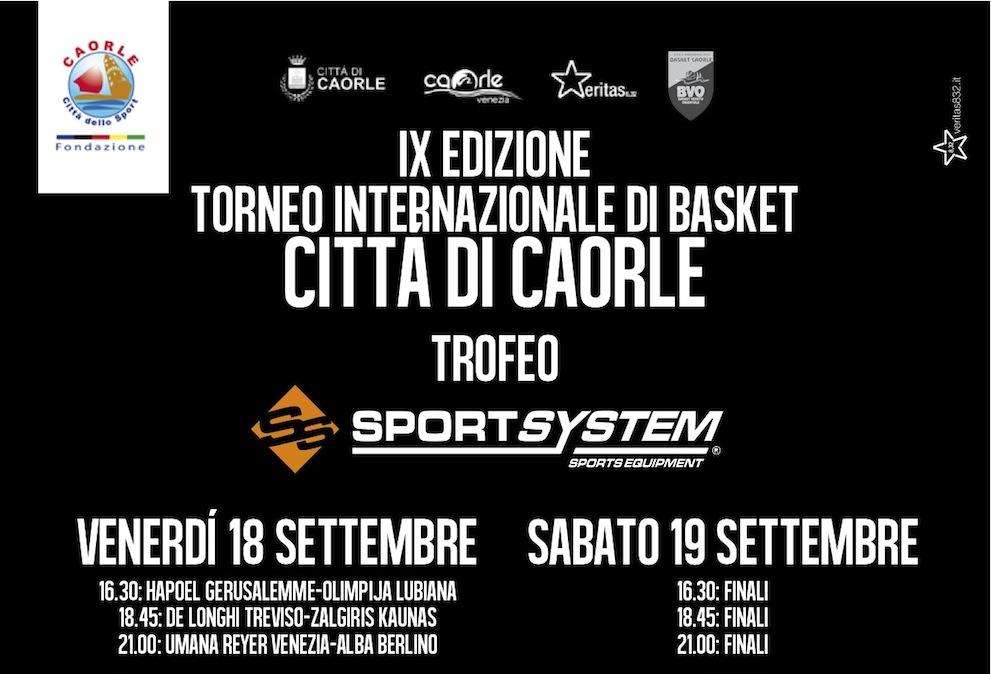 9° Torneo Internazionale "Città di Caorle": un'edizione ancora più ricca, con 6 top team europei!