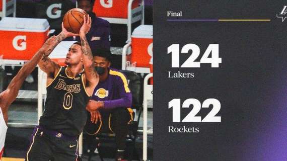 NBA - Kuzma risolve con i Rockets, e i Lakers festeggiano il vessillo