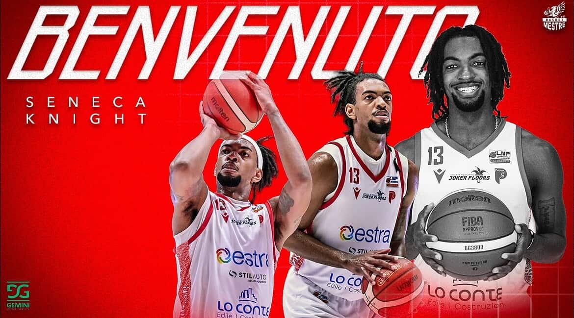 Gemini Mestre corre ai ripari: preso Seneca Knight, arriva da Pistoia