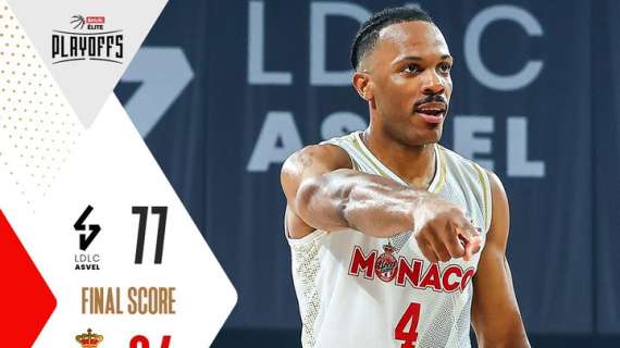 LNB Playoff - L'AS Monaco pareggia la serie contro l'Asvel Villeurbanne