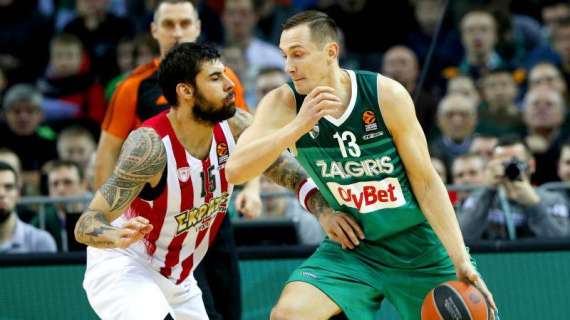 EuroLeague - Zalgiris, out Paulius Jankunas contro l'Olympiacos