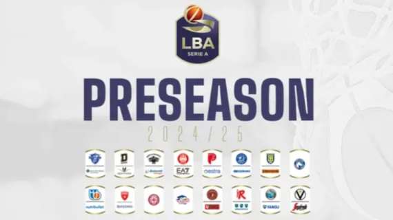 LBA - Preseason, nove club di Serie A in campo oggi (8/09)