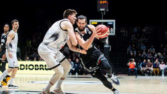 LIVE LBA - La Virtus Bologna soffre la Bertram Derthona ma porta a casa i due punti