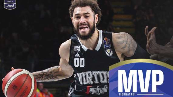 LBA, Isaia Cordinier (Virtus Bologna) nominato MVP della 21^ giornata