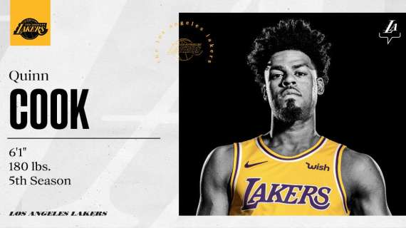NBA - Quinn Cook firma nuovamente con i Los Angeles Lakers