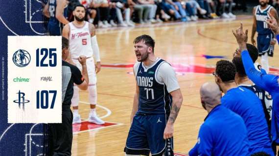 NBA - Mavericks, Luka Doncic spunta le ali agli Houston Rockets