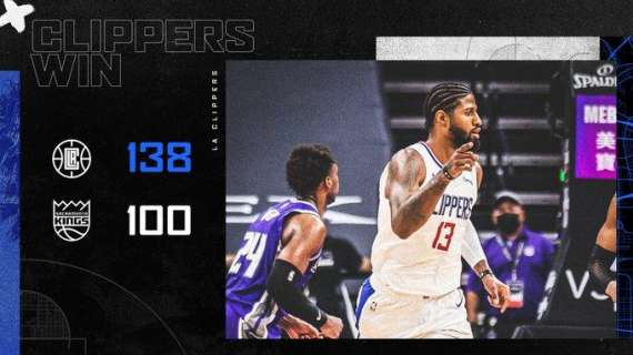 NBA - A Sacramento comandano nettamente i Clippers