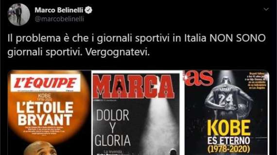 Social - Belinelli su Twitter: "I giornali sportivi in Italia NON SONO giornali sportivi. Vergognatevi.
