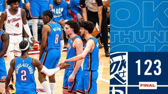 NBA - I Thunder nel secondo tempo spazzano via gli Houston Rockets
