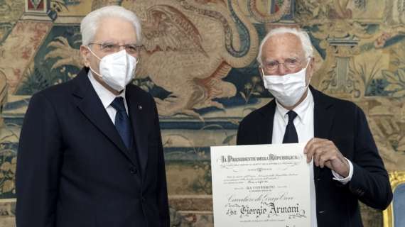Presidente Mattarella: "Giorgio Armani maestro dello stile e della moda italiana"