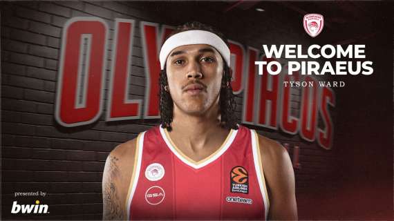 UFFICIALE EL - Olympiacos, contratto biennale per Tyson Ward