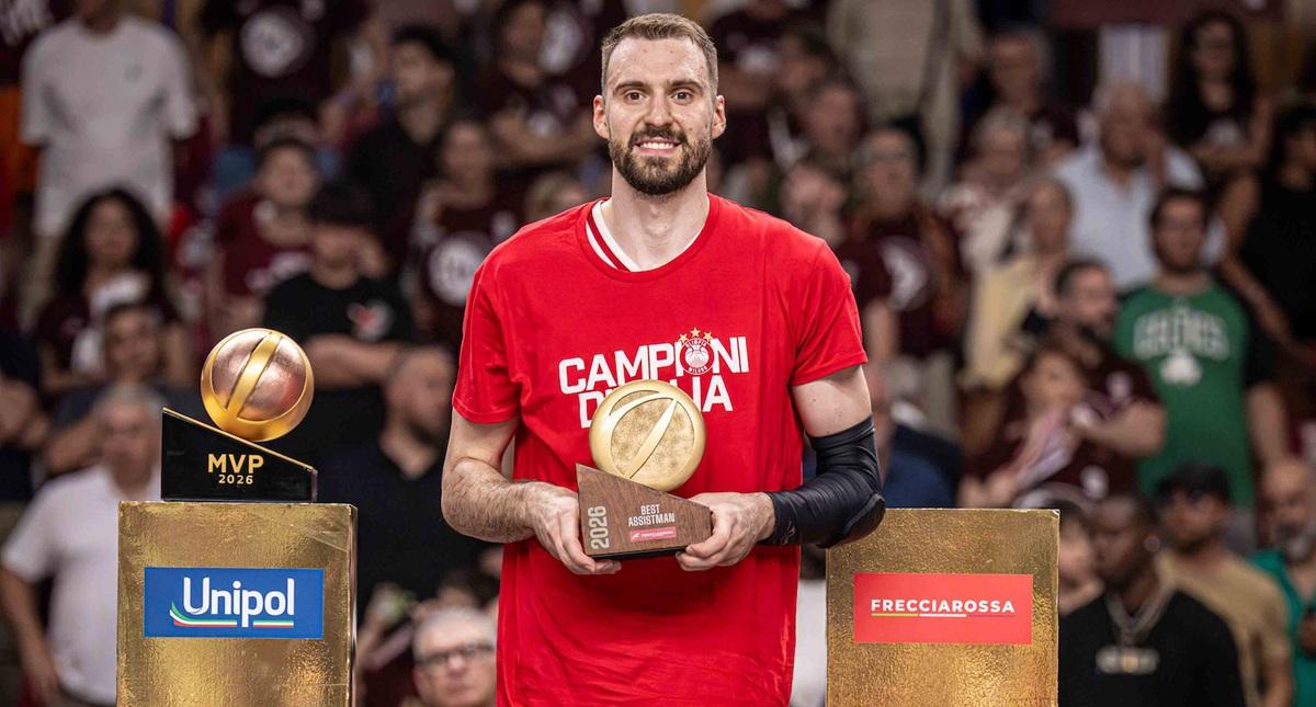 Marko Guduric vince il premio di Best Assistman Frecciarossa delle LBA Finals