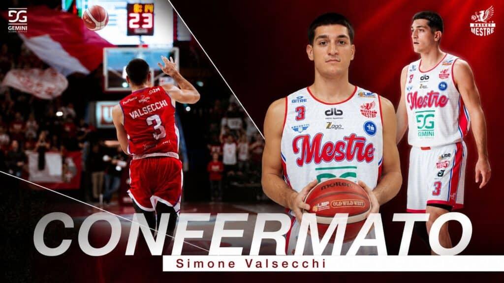 Simone Valsecchi pronto a tornare in campo con il Basket Mestre