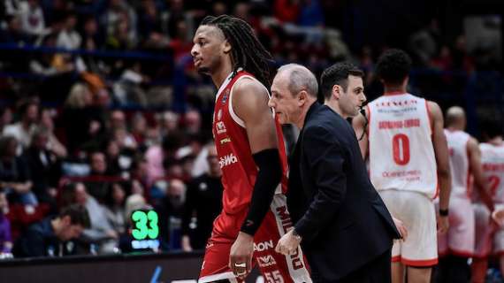 Olimpia senza Mirotic anche a Monaco: le assenze di Messina con il Bayern