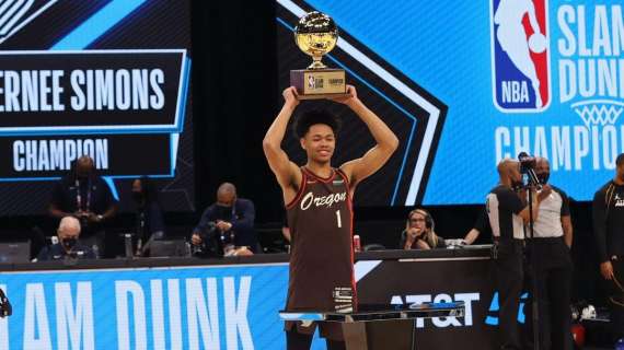 NBA - Slam Dunk Contest 2021, la vittoria è di Anfernee Simons