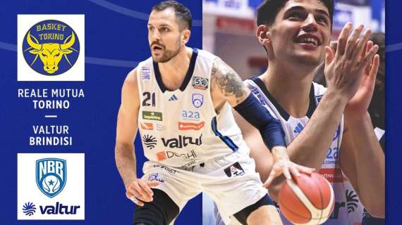 LIVE A2 - Reale Mutua Torino - Valtur Brindisi diretta ore 20:30