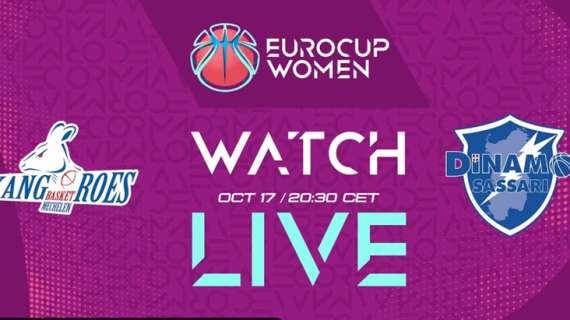 LIVE EC WOMEN - La Dinamo Sassari domina il Kangoeros Melechen