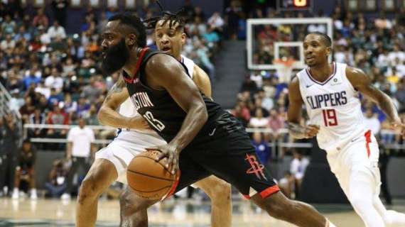 NBA Preseason - Rockets-Clippers il primo spettacolo è tutto di James Harden