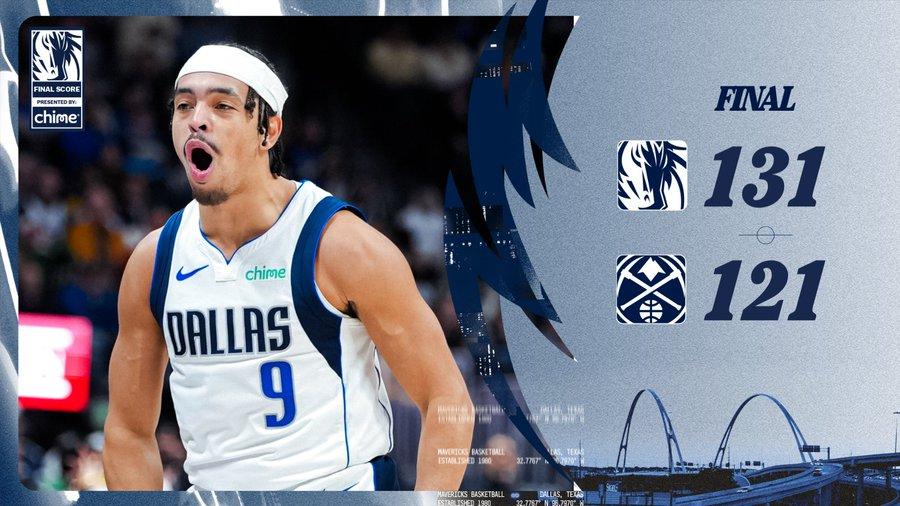 I Mavericks lanciano la stagione sbancando Denver nonostante la tripla doppia di Jokic