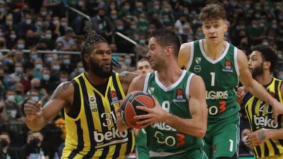 EuroLeague - Il Fenerbahçe in crisi cade anche in casa dello Zalgiris