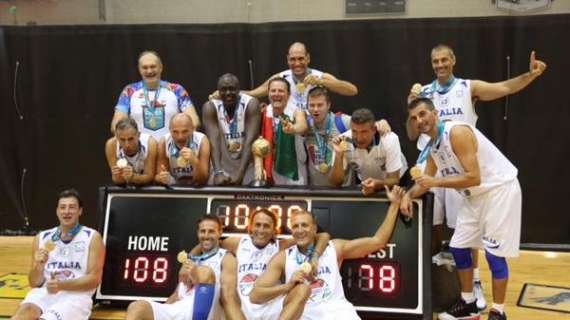 Maxibasket: l'Italia Over 45 si laurea Campione del Mondo 