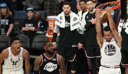 NBA - All-Star Game: Kevin Durant guida la rimonta del Team LeBron