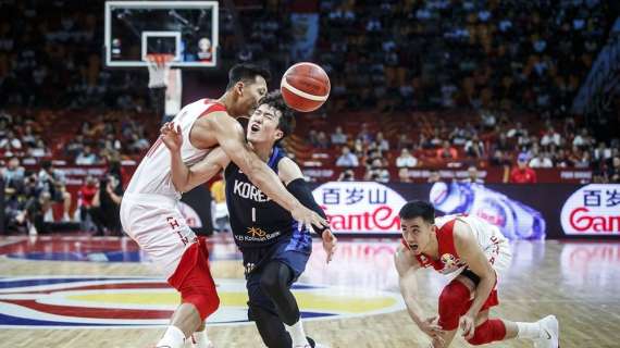 Mondiali basket 2019 - La Corea del Sud manca lo sgambetto alla Cina