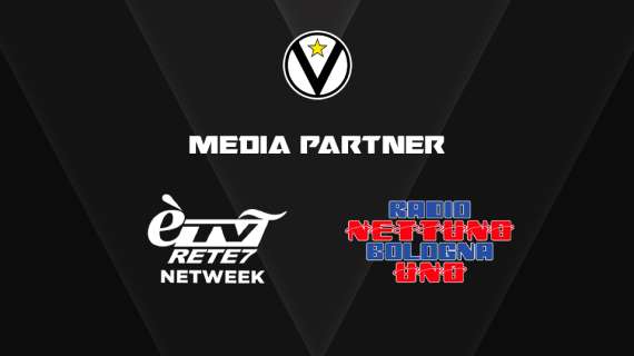 Ètv Rete7 e Nettuno Bologna Uno Media Partner di Virtus Bologna