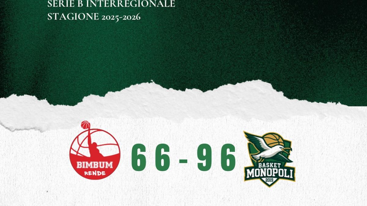 Serie B - Tutto facile per la Climaway Monopoli: vittoria comoda a Rende