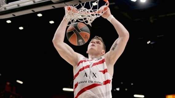 EuroLeague - Milano, stop Gudaitis: non sarà a Kaunas