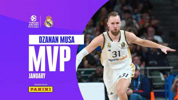 EuroLeague, Dzanan Musa del Real Madrid è l'MVP nel mese di Gennaio