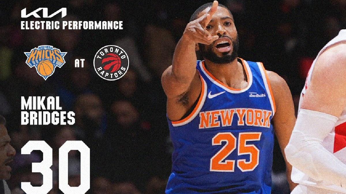 I Raptors crollano in casa contro i Knicks di Anunoby e Bridges 