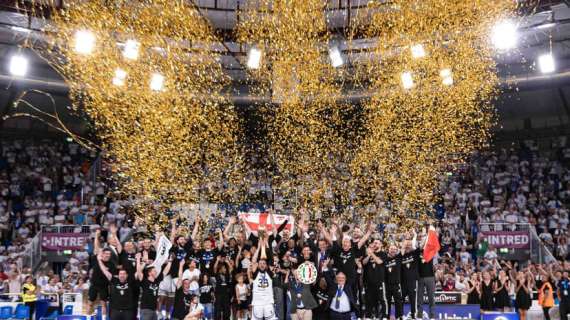 La Virtus Bologna conquista il 17° Scudetto della sua storia, il 10° da quando esiste la formula dei playoff (1976/77)