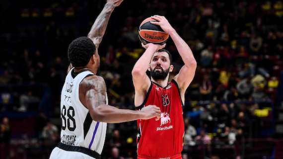 Sorpresa Olimpia Milano, Mirotic parte per Torino e potrebbe giocare con la Virtus Bologna