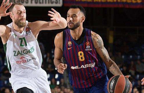 EuroLeague - Lo Zalgiris mette paura al Barcelona, ma Seraphin e Hanga risolvono