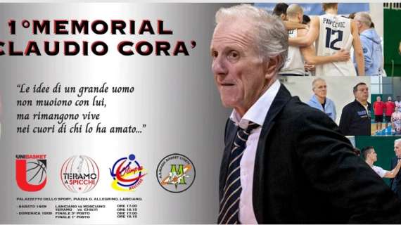 Memorial Claudio Corà con Unibasket, Magic Chieti, Tasp e Olimpia Mosciano