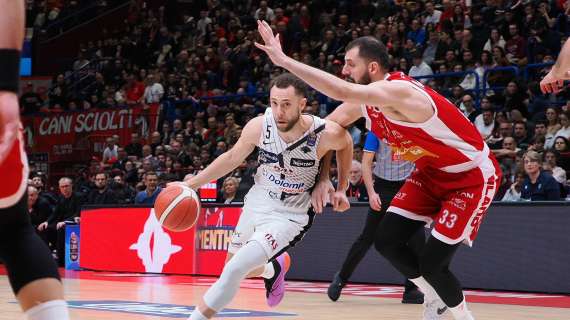 LBA - L'Olimpia Milano beffa Trento al fotofinish guidata da Mirotic