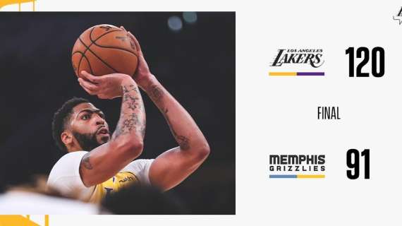 NBA - I Lakers calano il tris con un Anthony Davis illegale 