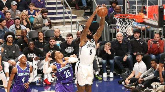 NBA - Brooklyn schiaccia nettamente gli Hornets