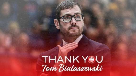 UFFICIALE LBA - L'Olimpia ringrazia Tom Bialaszewski: "Impegno, professionalità e supporto"