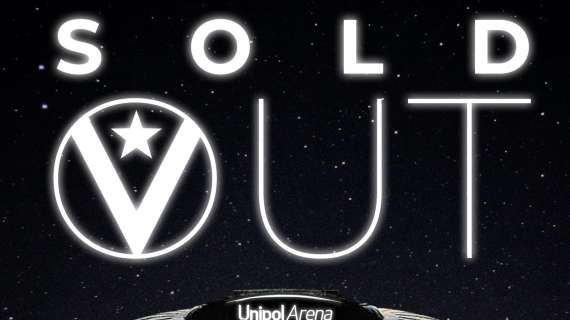 Ufficiale: Virtus Bologna, sold out la Unipol Arena contro l'Anadolu Efes