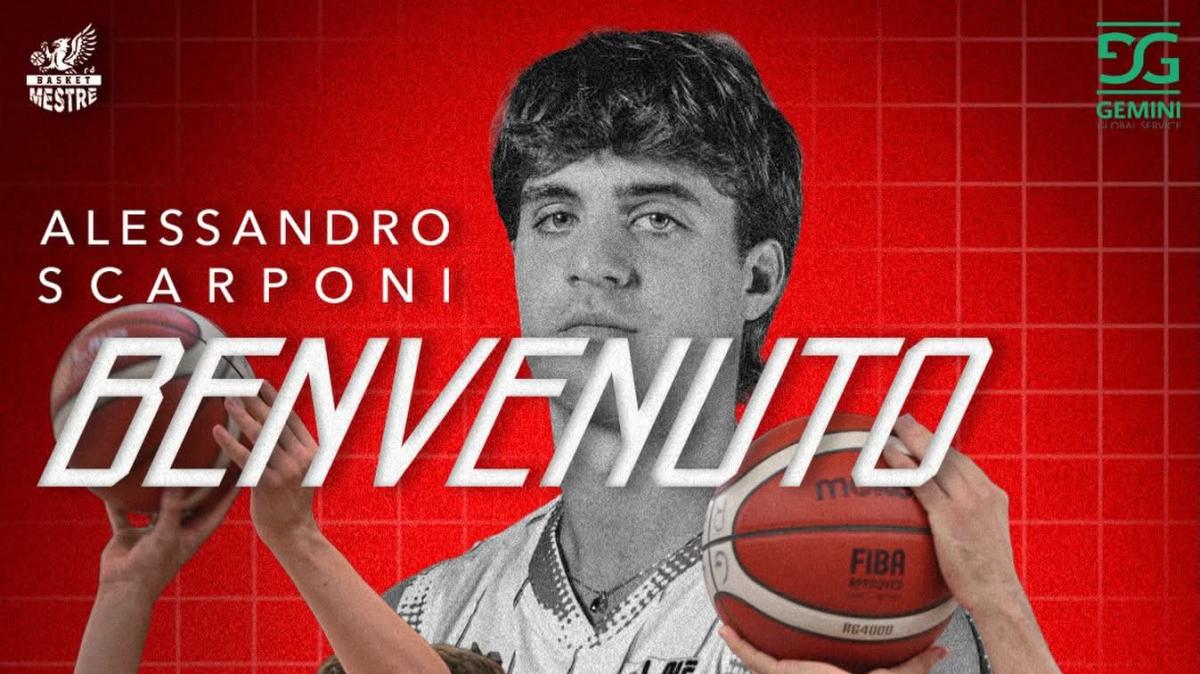 UFFICIALE A2 - Alessandro Scarponi è un nuovo giocatore della Gemini Mestre