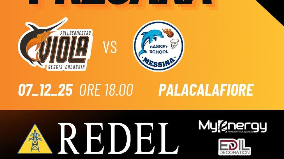 Serie B - Redel Viola: derby dello stretto con Basket School Messina