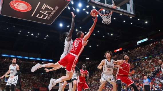 LIVE LBA - Olimpia Milano vs Virtus Bologna, diretta (19-14 al 6')