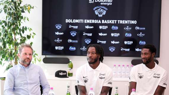 LBA - Cale e Mawugbe si presentano ai tifosi dell'Aquila Trento